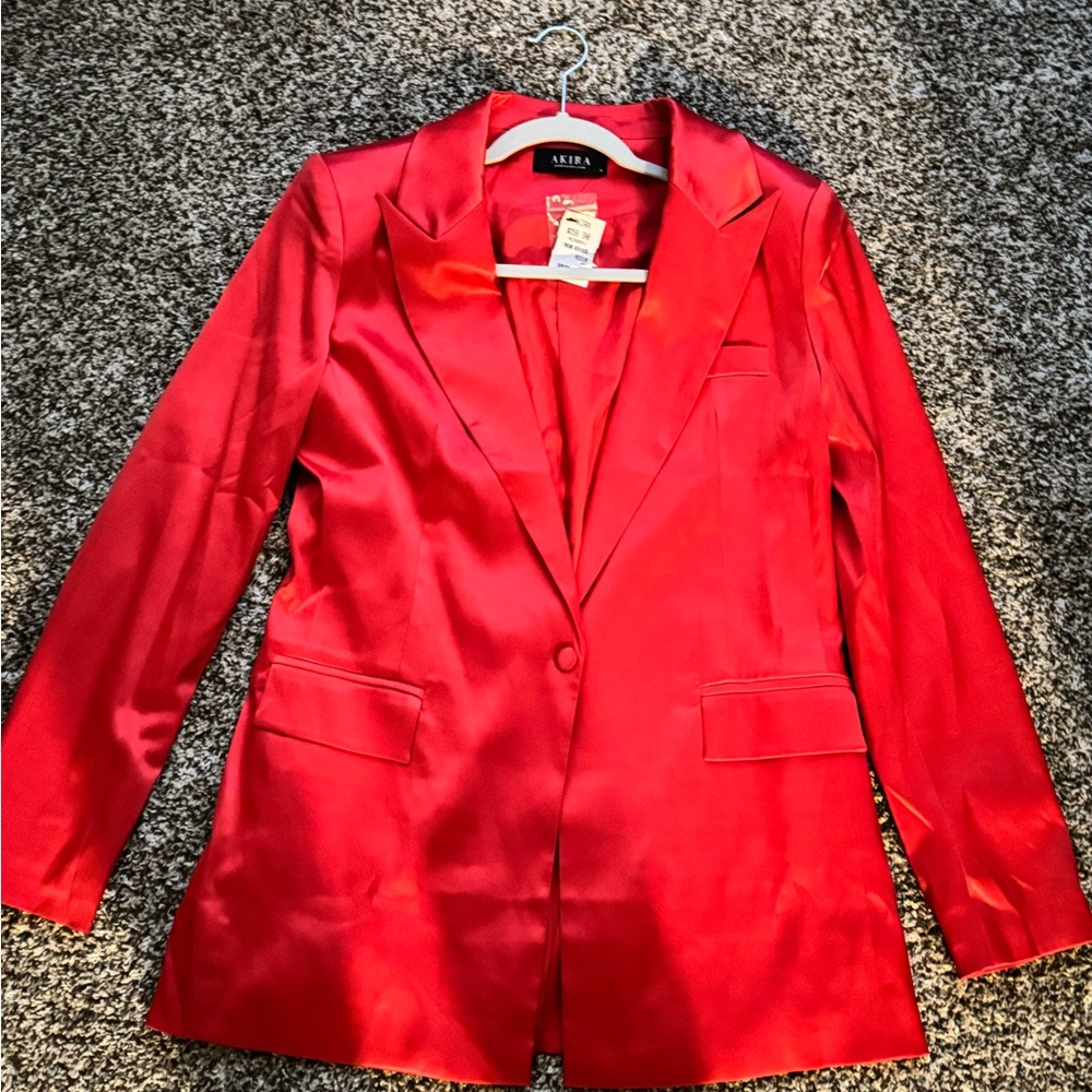 AKIRA Bold Red Women's Blazer